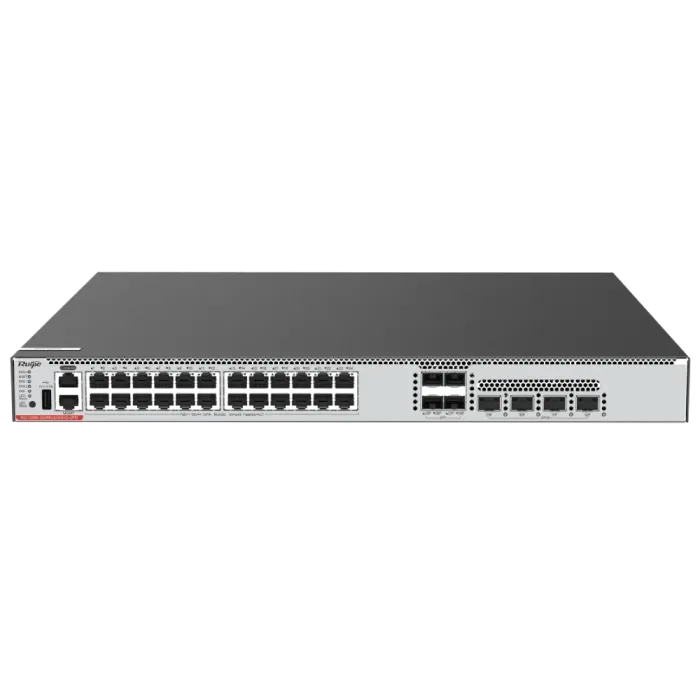 Комутатор 24 порти керований Ruijie RG-CS86-24XMG4XS4VS-UPD POE Full 1GE/2.5GE/5GE/10GE