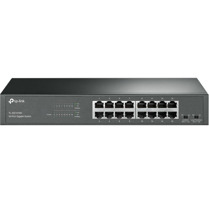 Комутатор TP-LINK TL-SG1016D 16-портовий гігабітний настільний/стійковий некерований