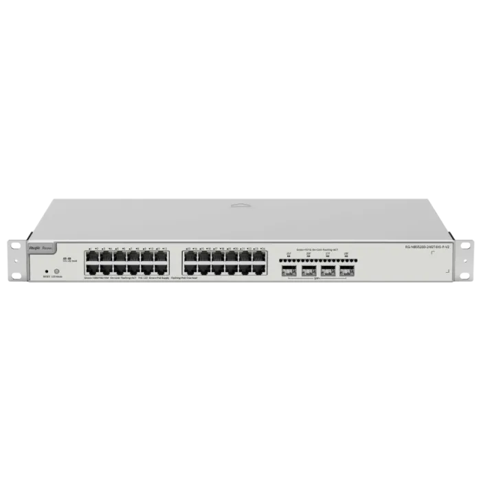 Комутатор 24 порти керований Ruijie Reyee RG-NBS5200-24GT4XS-P-V2 L3 POE