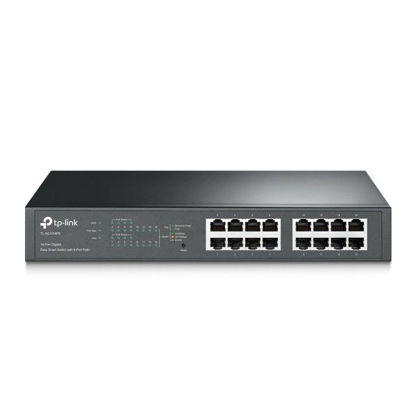 PoE-комутатор TP-Link TL-SG1016PE 16xGE/8xPoE+ EasySmart 13" 1U