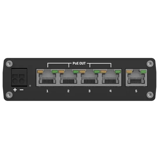Комутатор 5 портів некерований Teltonika TSW101 POE+ для використання в транспорті