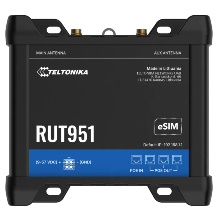 Маршрутизатор Teltonika RUT951 POE+ (RUT951B10J00)