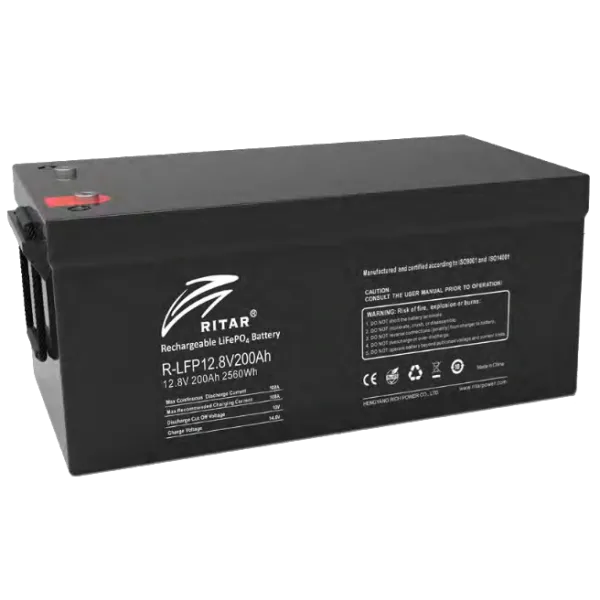 Літієва акумуляторна батарея Ritar R-LFP12.8V200AH G1 з bluetooth