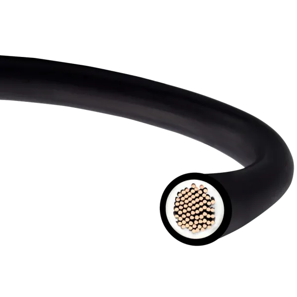 Кабель для сонячних панелей H1Z2Z2-K 1x 6 чорний (NKK) бухта 100 м