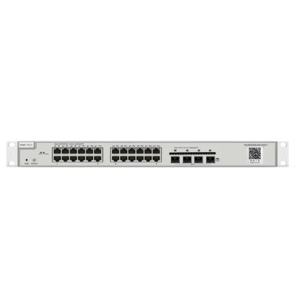 Комутатор 24 порти керований Ruijie RG-NBS3200-24GT4XS-P-V2 L2+ 10G POE