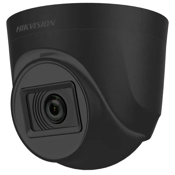 Turbo HD відеокамера Hikvision DS-2CE76D0T-ITPFS/Black 2МП (2.8 мм) з мікрофоном