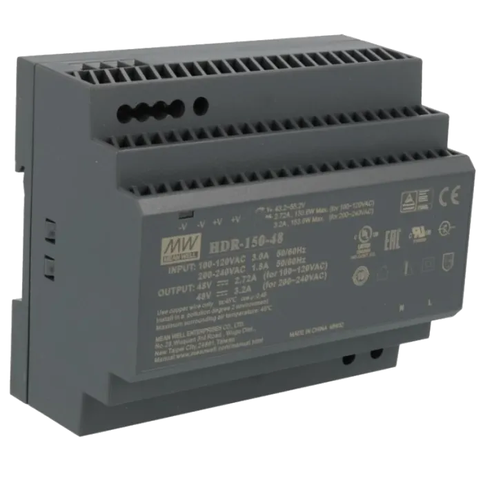 Блок живлення (для монтажа на DIN рейку) MeanWell HDR-150-48 48B 3.2А