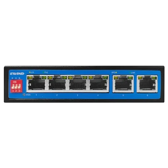 Комутатор 6 портів некерований Ewind EW-S1906CF-DP PoE