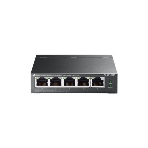 Комутатор TP-LINK TL-SF1005P 5xFE/4xPoE 56W некерований