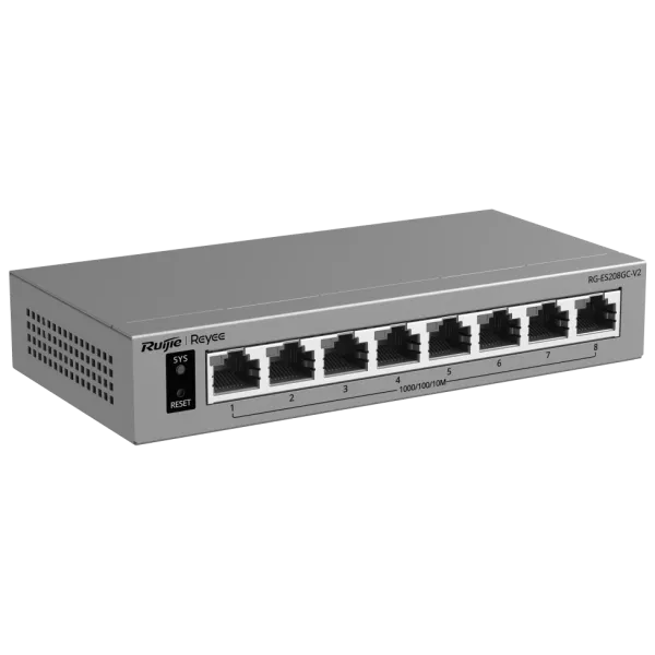 Комутатор 8 портів керований Ruijie Reyee RG-ES208GC-V2