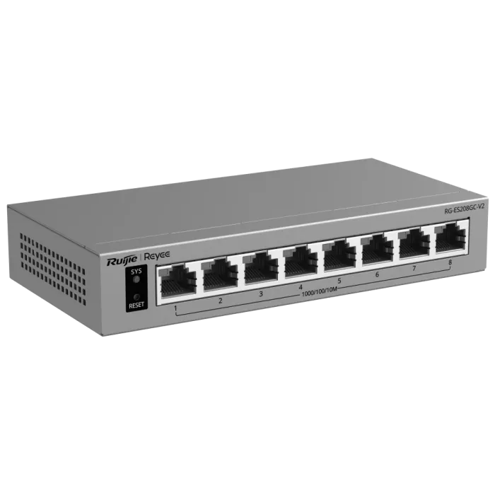 Комутатор 8 портів керований Ruijie Reyee RG-ES208GC-V2