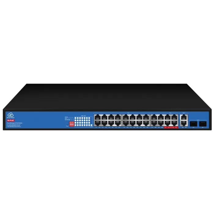 Комутатор 28 портів керований хмарно Ewind EW-ES3028CGSH-AP AI PoE