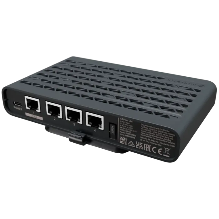 Маршрутизатор та точка доступу MikroTik hAP be lite (A42G-HbeP) Wi-Fi 7 BE3600