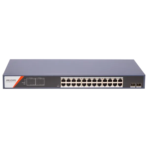 Комутатор 24 порти керований Hikvision DS-3E1526P-SI-24P2F