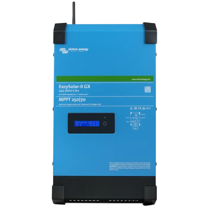 Інвертор Victron Energy EasySolar-II GX 24/3000/70-32 MPPT 250/70 сонячний однофазний чиста синусоїда