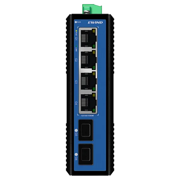 Комутатор 6 портів некерований Ewind EW-PIS1806-4GE