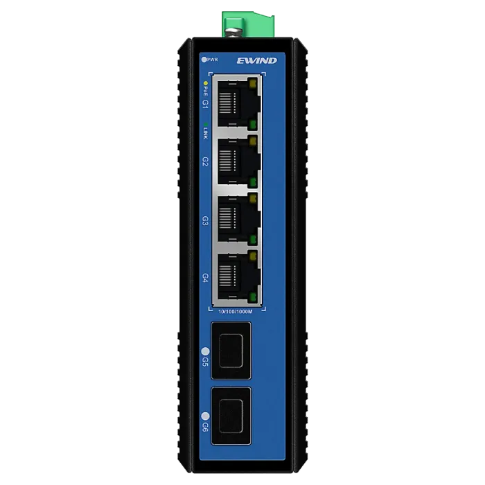 Комутатор 6 портів некерований Ewind EW-PIS1806-4GE