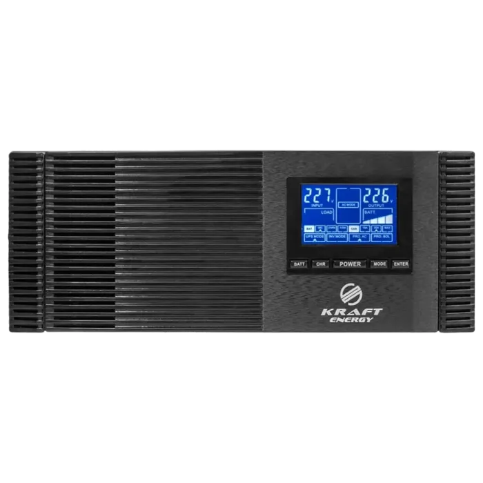 Інвертор з ДБЖ Kraft KRF-AVR1200VA/1КW-12V(MPPT 30А)