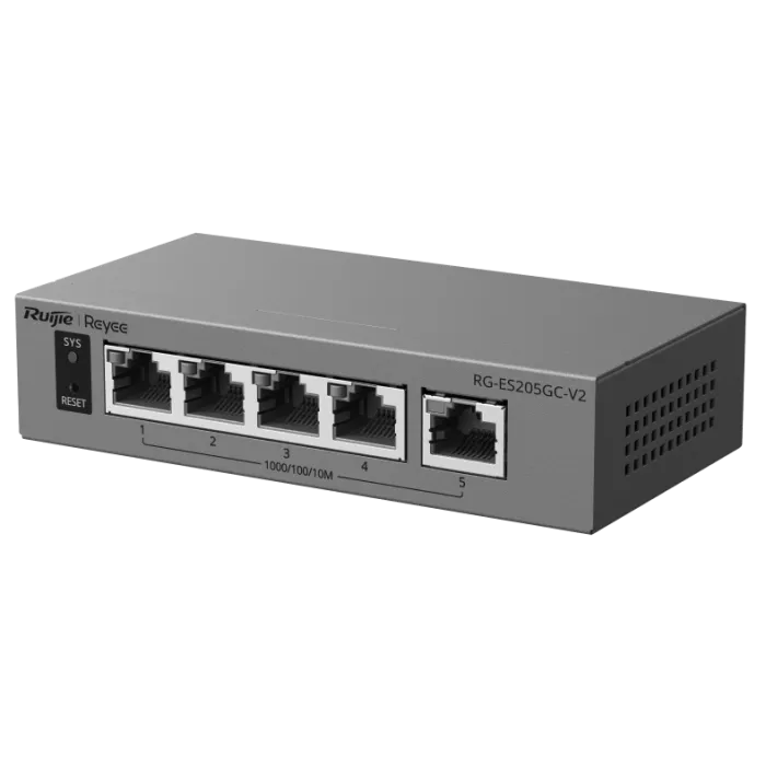 Комутатор 5 портів керований хмарно Ruijie Reyee RG-ES205GC-V2