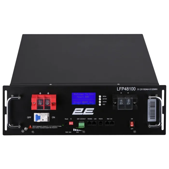 Літієва акумуляторна батарея 2E LFP48 100А•год 19" LCD 16S