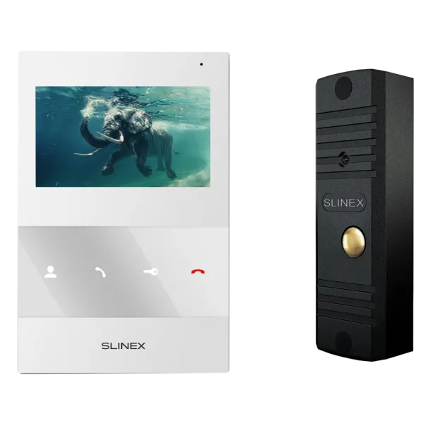 Комплект відеодомофона Slinex SQ-04M(White) + ML-16НR(Black)