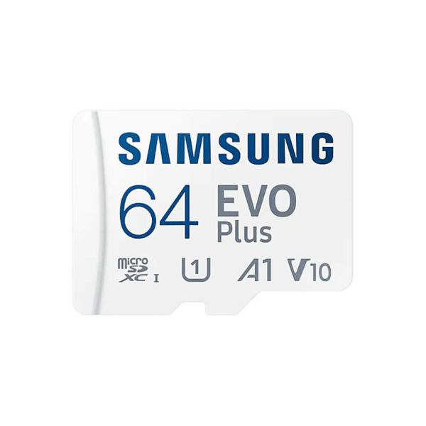 Карта пам’яті Samsung Evo Plus microSDXC 64GB UHS-I U1 V10 A1 + SD адаптер (MB-MC64SA/EU)