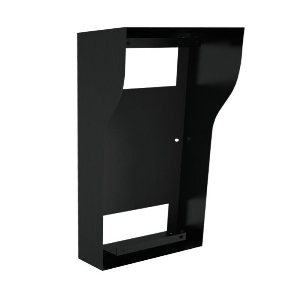Монтажна коробка з козирком Bas-IP BR-AV8 (black) для накладного монтажу індивідуальних IP-відеопанелей Bas-IP